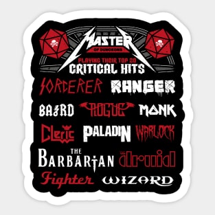 Master of Dungeons Festival Shirt Sticker